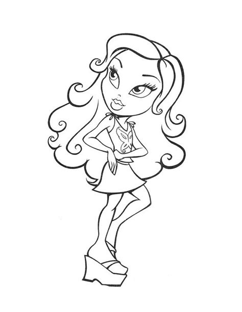 cute bratz coloring pages|bratz coloring pages hellokids.